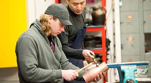 Student metalworking